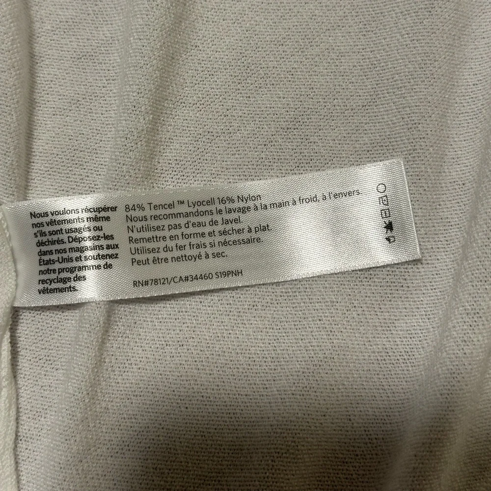 Eileen Fisher, white, long open cardigan - Picture 10 of 12